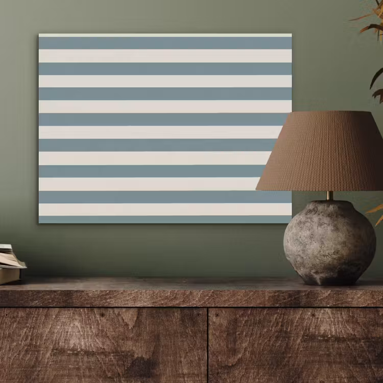 Strepen - Modern - Blauw PET vilt klein 837 -sfeer2