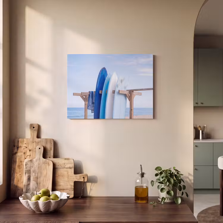 Surfplank - Strand - Zomer - Blauw - Water PET vilt klein -sfeer2