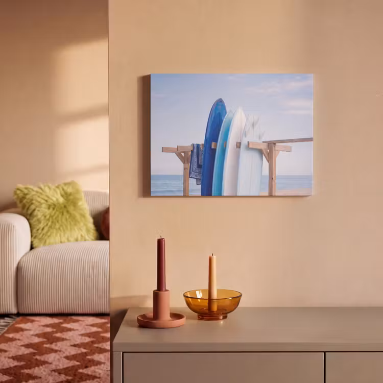 Surfplank - Strand - Zomer - Blauw - Water PET vilt klein -sfeer1