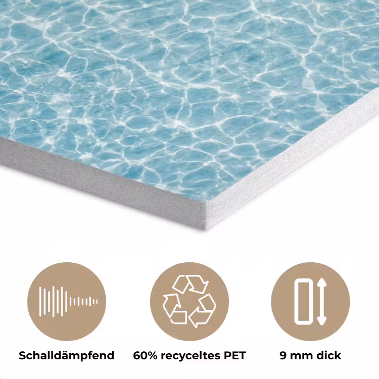 Surfboard - Water - Badpak - Oranje PET vilt klein -closeup_DE