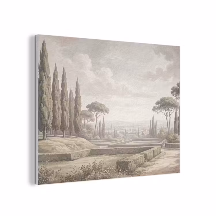 Vallei - Tuin - Natuur - Groen PET vilt klein -3d