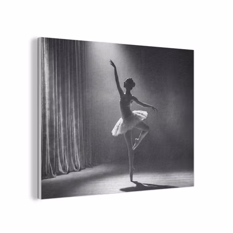 Danser - Podium - Zwart-wit - Kunst - Klassiek PET vilt klein -3d
