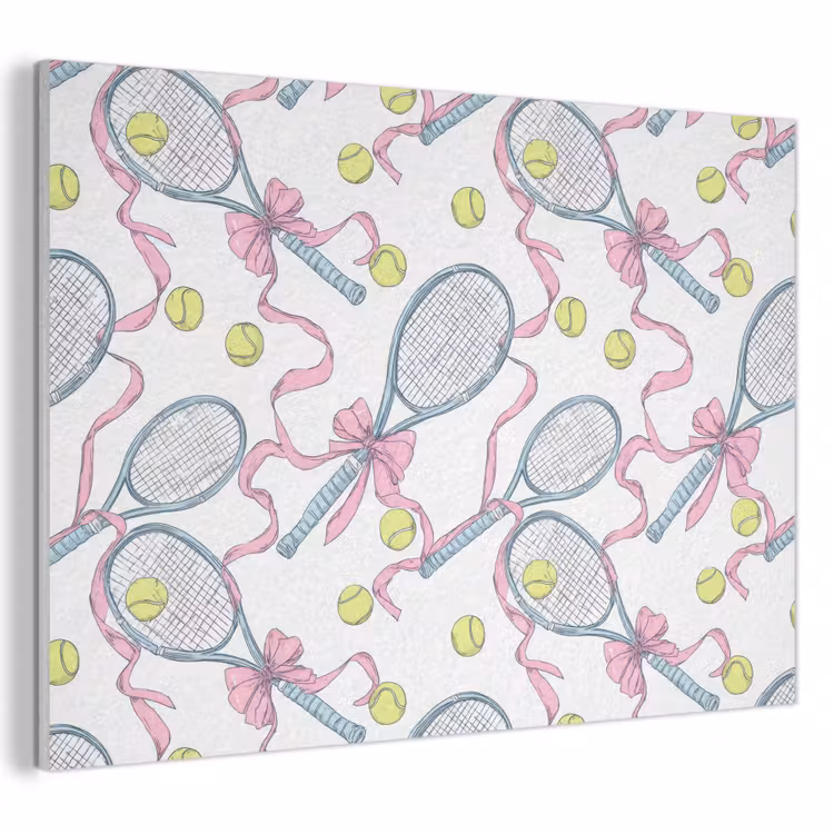 Tennis - Strikken - Kleurrijk PET vilt klein 837 -3d