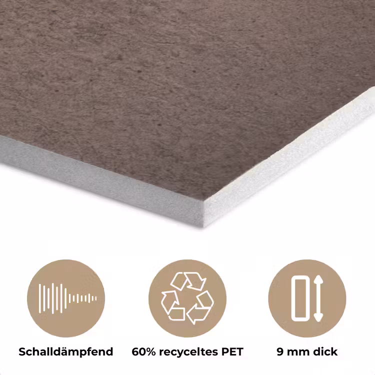 Textuur - Beton - Abstract - Donker - Bruin PET vilt klein -closeup_DE