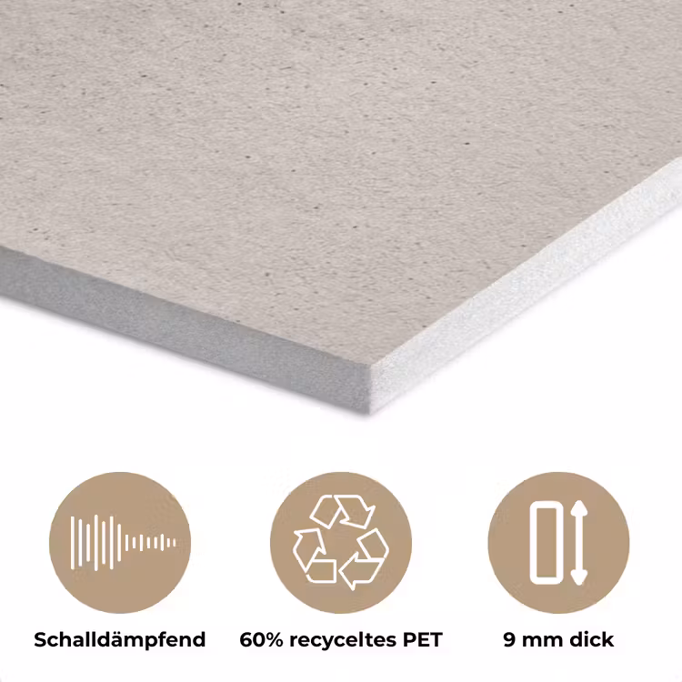 Textuur - Effen - Abstract - Beige PET vilt klein -closeup_DE