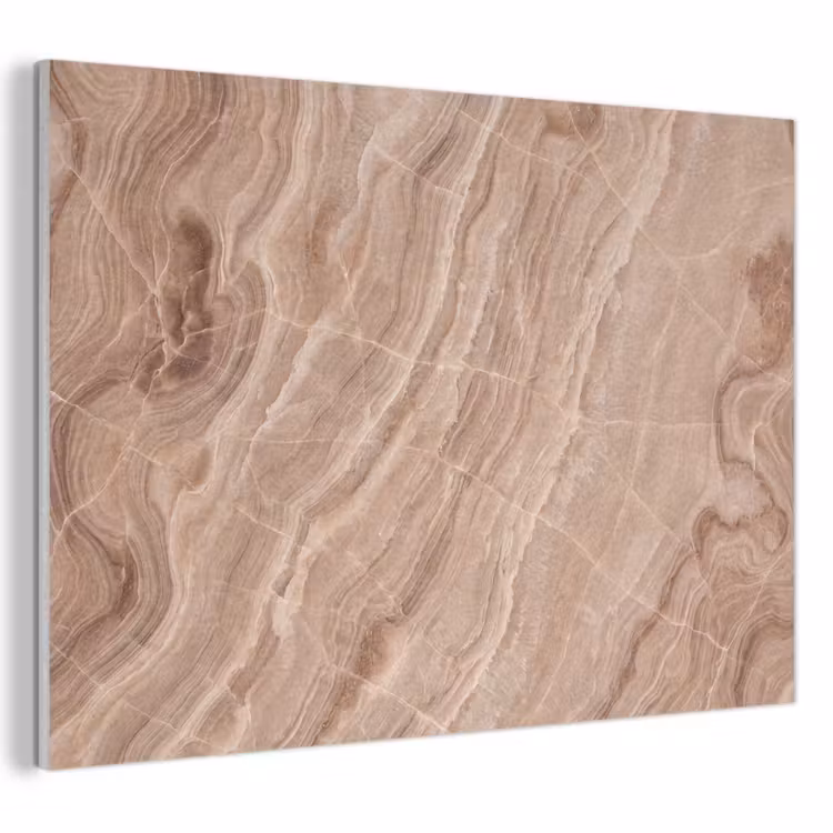 Textuur - Golvend - Abstract - Warm - Bruin PET vilt klein -3d