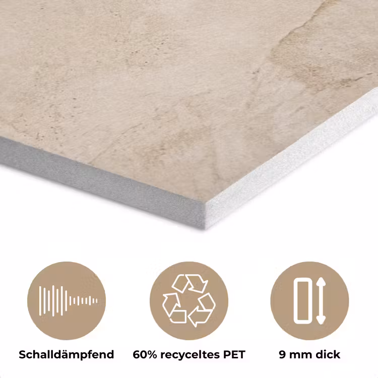 Textuur - Patroon - Abstract - Modern - Beige PET vilt klein -closeup_DE