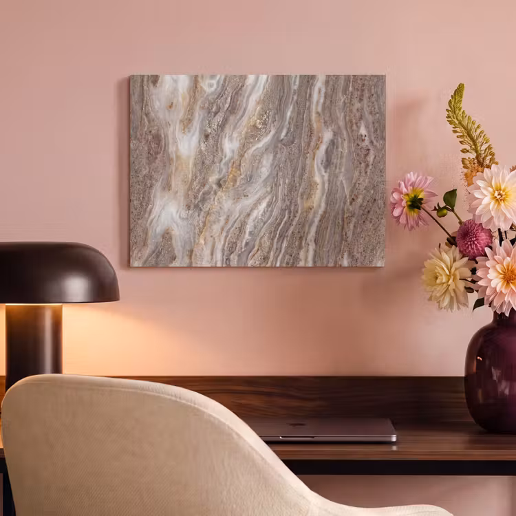 Textuur - Steen - Abstract - Beige PET vilt klein -sfeer3