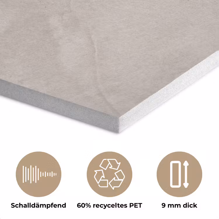 Textuur - Wand - Modern - Beige - Abstract PET vilt klein -closeup_DE