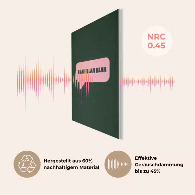 Tekstwolk - BLAH BLAH BLAH - Roze PET vilt klein -USP_DE