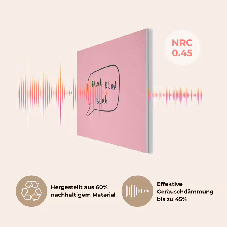 Tekstwolkje - BLAH BLAH BLAH - Roze PET vilt klein -USP_DE