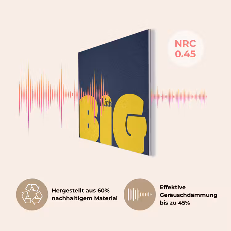 Think big - Blauw - Geel PET vilt klein -USP_DE