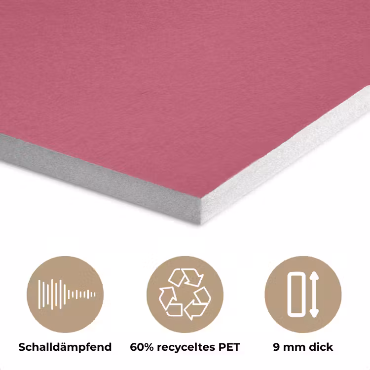 Deep - Berry - Rood PET vilt klein 837 -closeup_DE