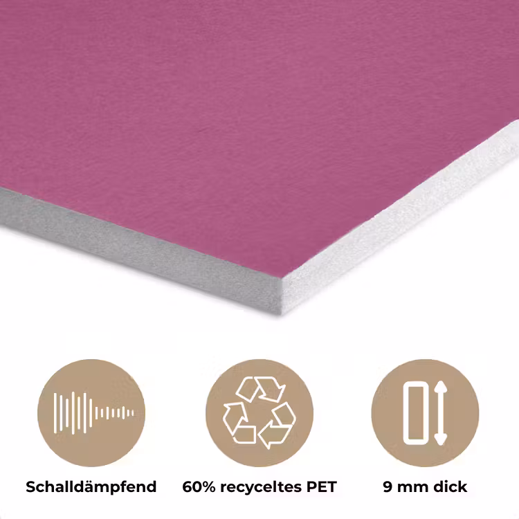 Deep - Magenta - Paars PET vilt klein 837 -closeup_DE