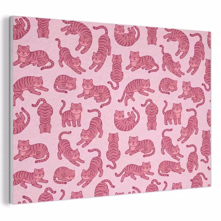 Dieren - Patroon - Roze - Speels - Cartoon PET vilt klein -3d