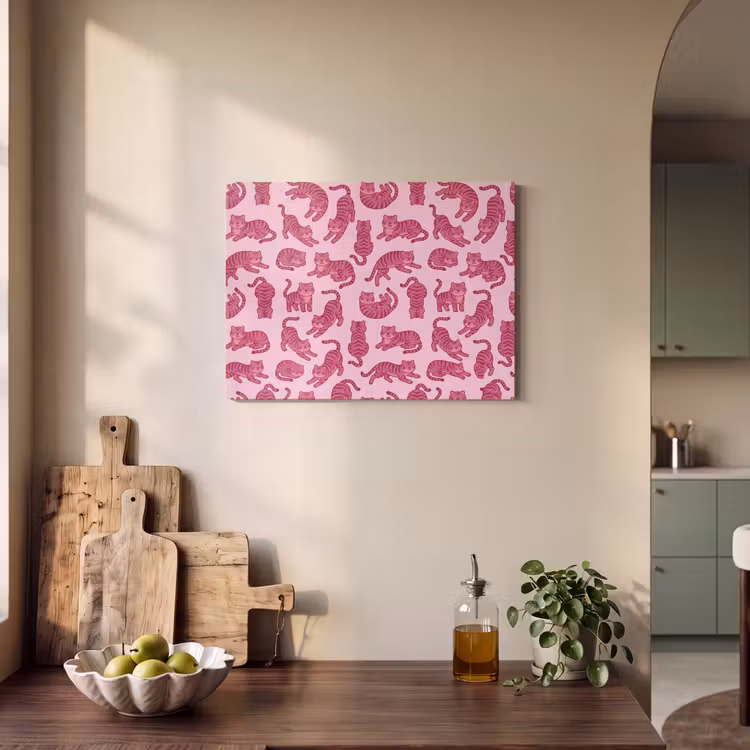 Dieren - Patroon - Roze - Speels - Cartoon PET vilt klein -sfeer2