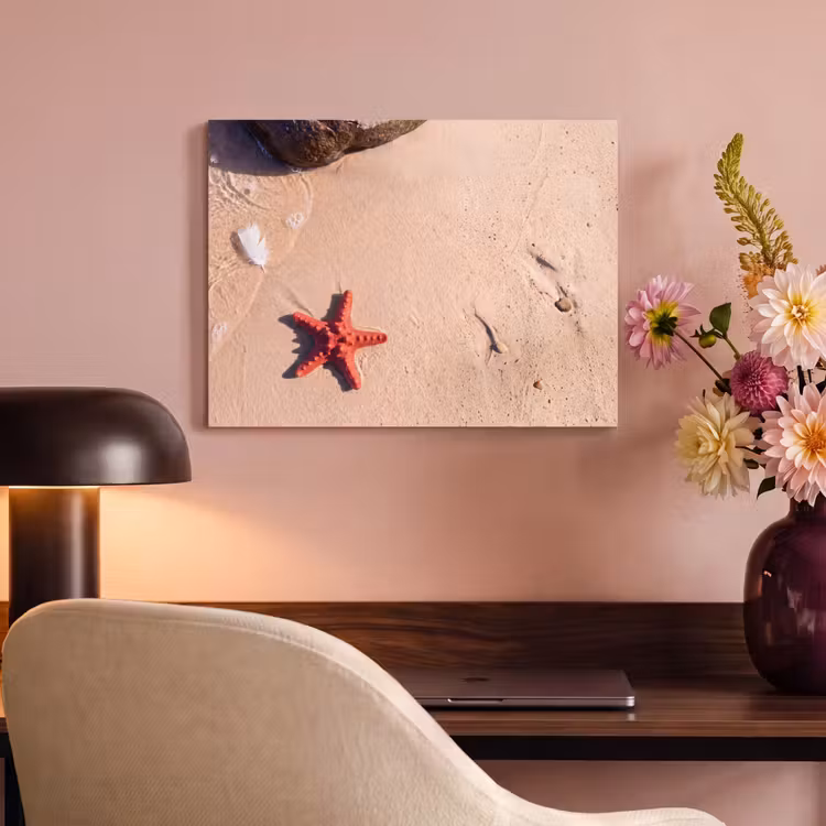 Dieren - Strand - Zee - Natuur - Rood PET vilt klein -sfeer3