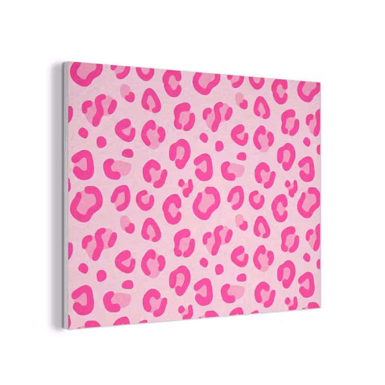 Dierenprint - Patroon - Abstract - Modern - Roze PET vilt klein -3d