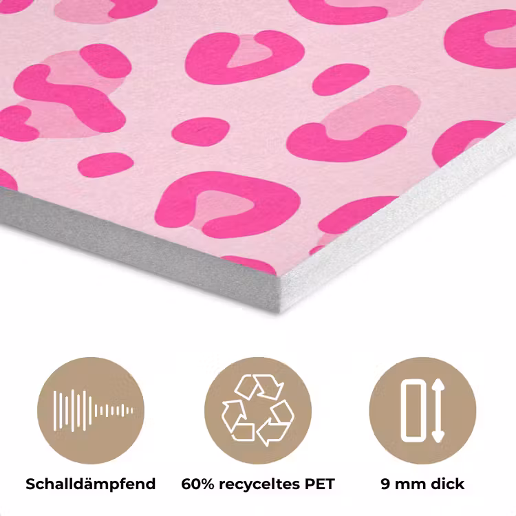 Dierenprint - Patroon - Abstract - Modern - Roze PET vilt klein -closeup_DE