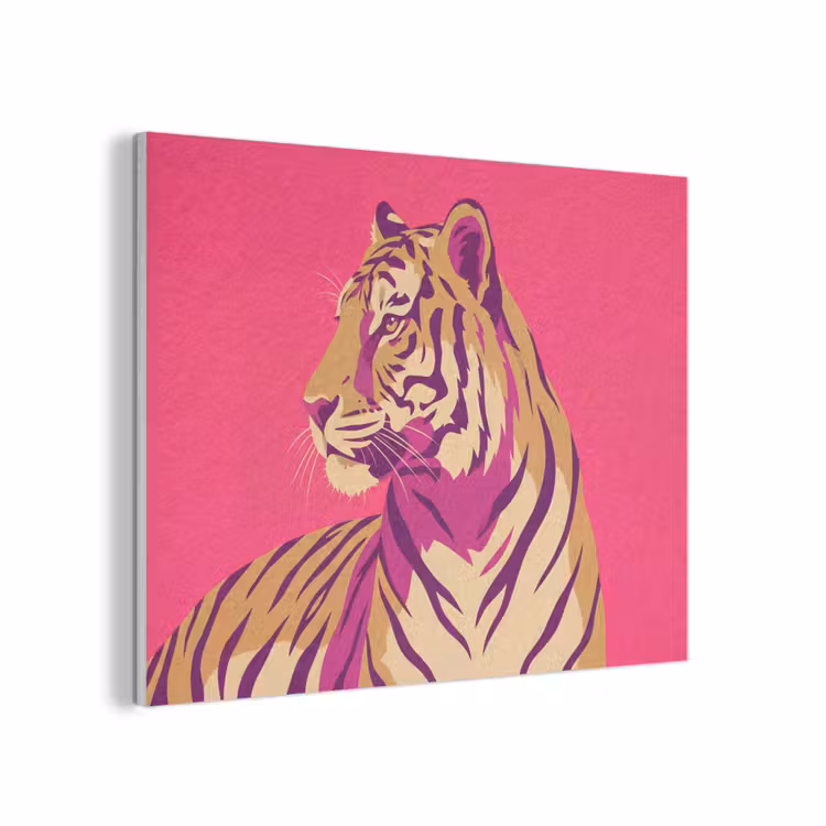 Tijger - Modern - Neon PET vilt klein -3d