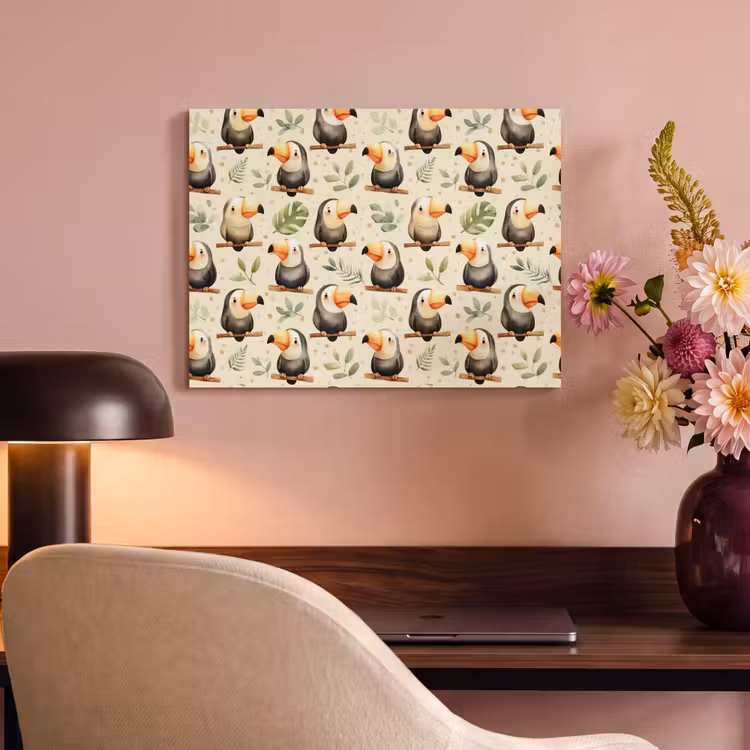 Toekans - Exotisch - Kleurrijk PET vilt klein 837 -sfeer3