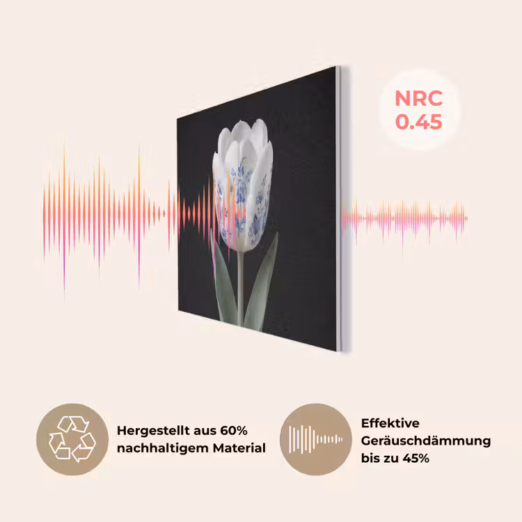 Tulp - Patroon - Blauw PET vilt klein -USP_DE