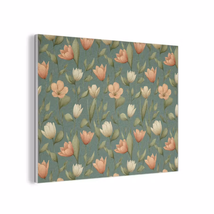 Tulpen - Botanisch - Groen PET vilt klein 837 -3d