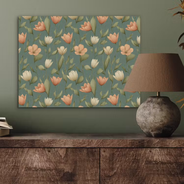 Tulpen - Botanisch - Groen PET vilt klein 837 -sfeer2