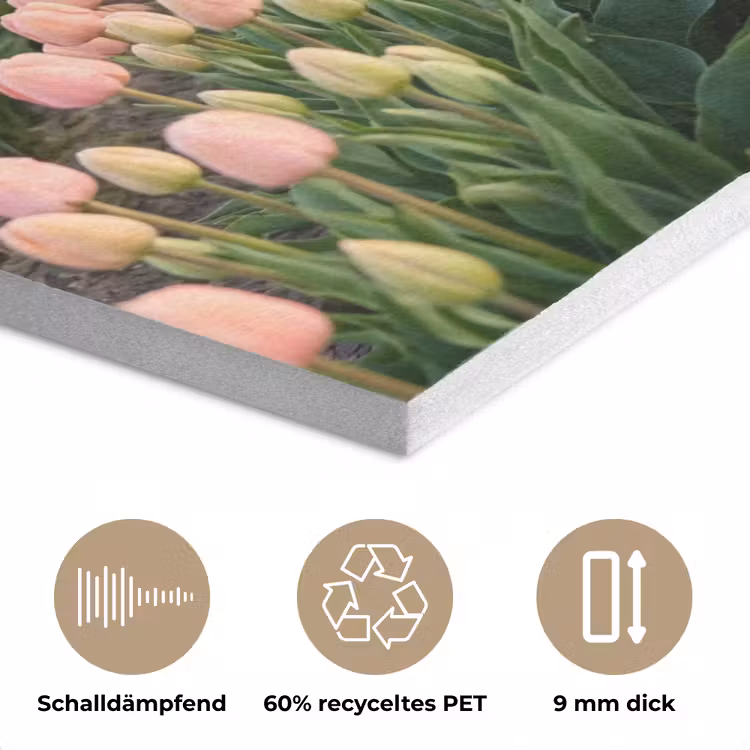 Tulpen - Landschap - Roze PET vilt klein -closeup_DE