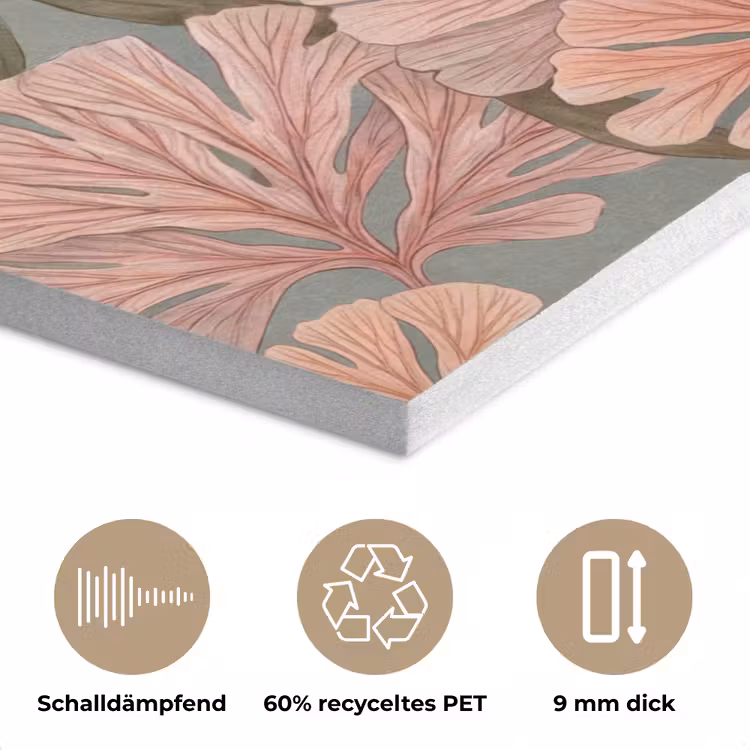 Onderwater - Planten - Vis - Vintage - Groen PET vilt klein -closeup_DE