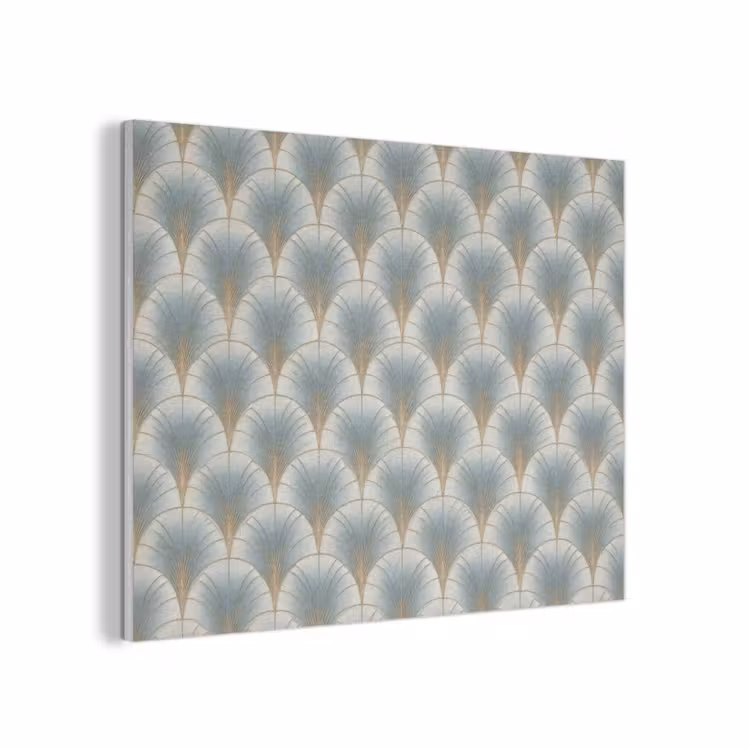Waaier - Klassiek - Blauw PET vilt klein 837 -3d