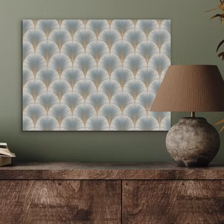Waaier - Klassiek - Blauw PET vilt klein 837 -sfeer2