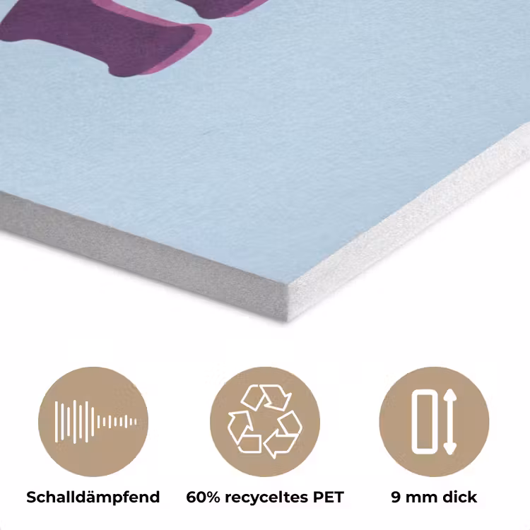 Speels - Boodschap - Blauw PET vilt klein -closeup_DE