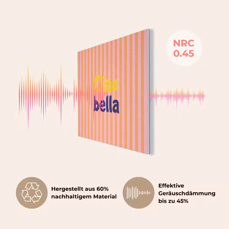 Verticaal - Strepen - Oranje - Ciao bella PET vilt klein -USP_DE