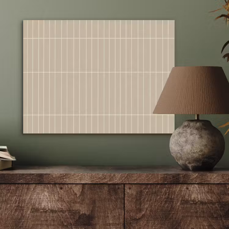 Verticaal - Wandtegel - Crème - Beige PET vilt klein 837 -sfeer2