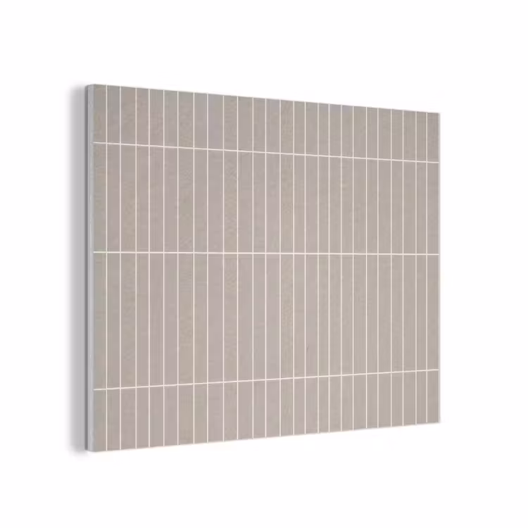Verticaal - Wandtegel - Licht Beige PET vilt klein 837 -3d
