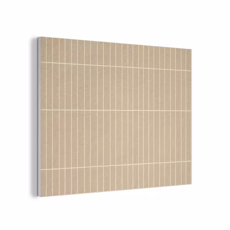 Verticaal - Wandtegel - Zand - Beige PET vilt klein 837 -3d