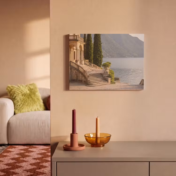 Akustikbild - Villa – Wasser – Treppen - Villa - water -trappen PET vilt klein