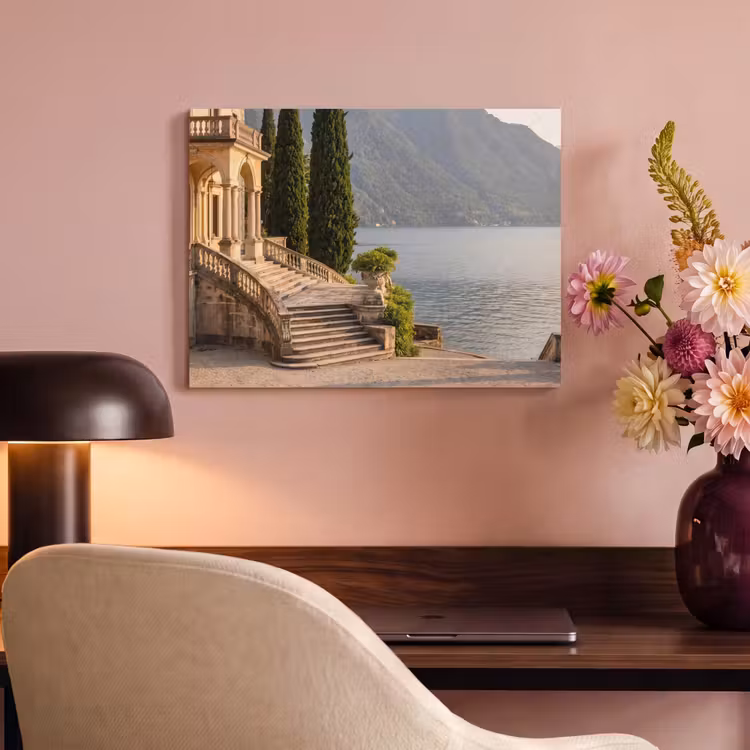 Akustikbild - Villa – Wasser – Treppen - Villa - water -trappen PET vilt klein
