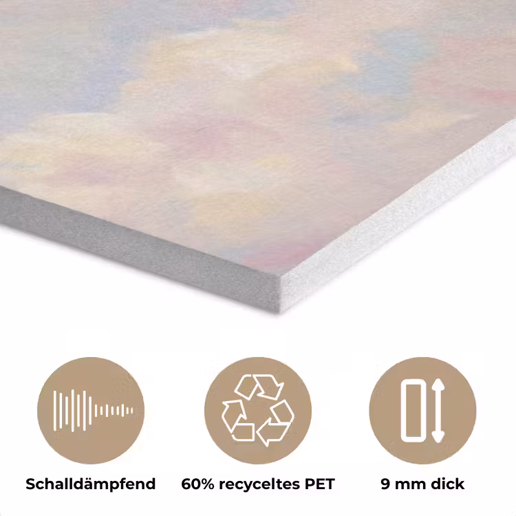 Vogel - Vliegend - Lucht - Modern - Pastel PET vilt klein -closeup_DE