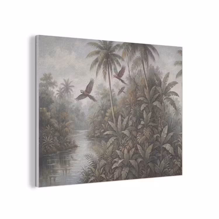 Vogel - Vliegend - Tropisch - Landschap - Klassiek PET vilt klein -3d
