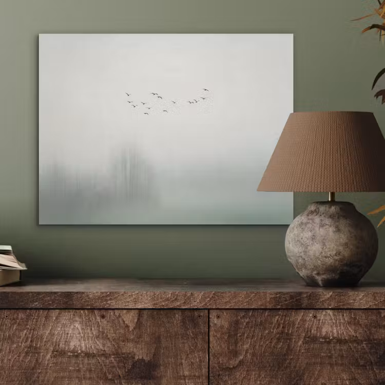 Vogel - Vlucht - Natuur - Minimalistisch PET vilt klein -sfeer2