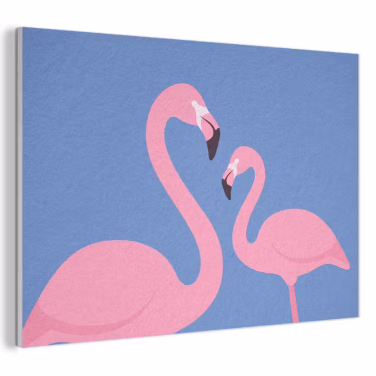 Vogel - Paar - Dieren - Modern - Roze PET vilt klein -3d