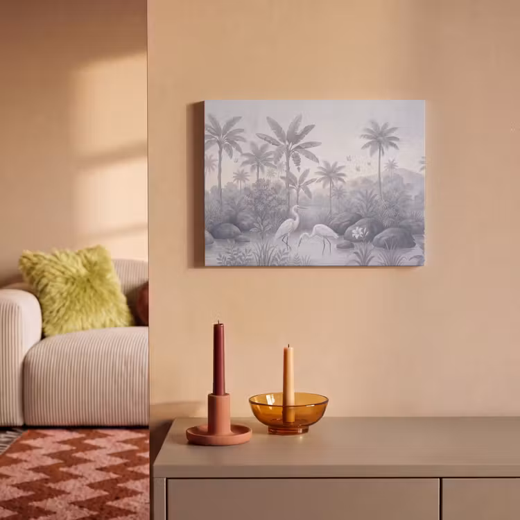 Vogel - Water - Tropisch - Natuur - Blauw PET vilt klein -sfeer1