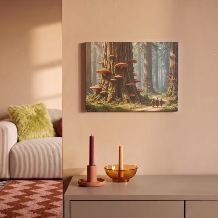 Akustikbild - Wald – Bäume – Natur - Bos - Bomen - Natuur PET vilt klein
