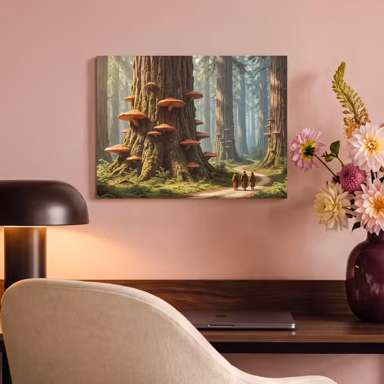 Akustikbild - Wald – Bäume – Natur - Bos - Bomen - Natuur PET vilt klein