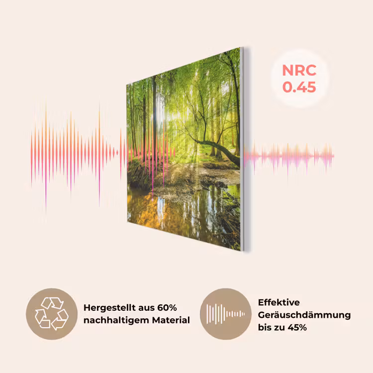 Bos - Landschap - Water - Bomen - Zon - Groen - Natuur PET vilt klein -USP_DE