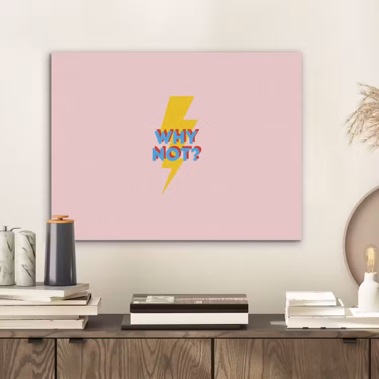 Why not - Bliksem - Roze PET vilt klein -sfeer1