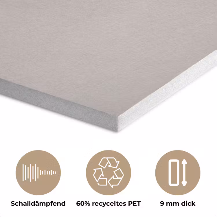 Katoenbol - Minimalistisch - Wit PET vilt klein -closeup_DE