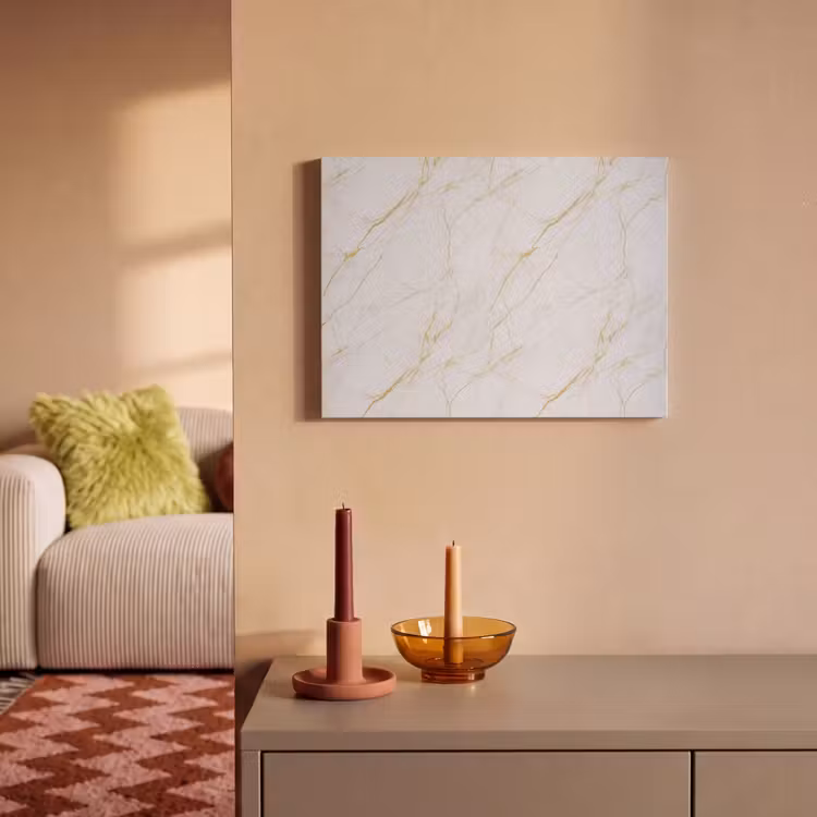 Wit - Marmer - Goud - Luxueus PET vilt klein 837 -sfeer1